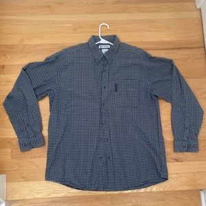 Columbia Dress Shirt Longsleeve Grey Size XL